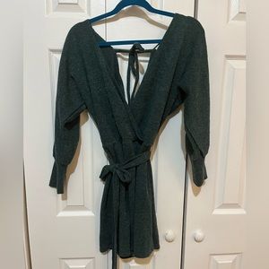 Fall mini sweater dress